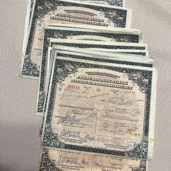 COPY - 1925 Prohibition Liquor Prescription Official Medicinal Whiskey License … - Picture 5 of 5